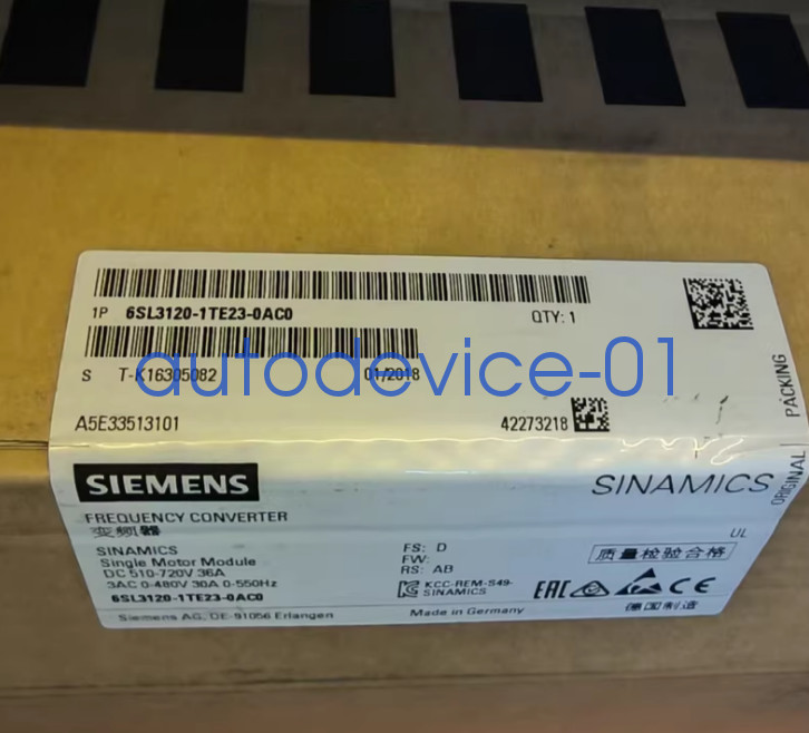 1PC 6SL3120-1TE23-0AC0 Siemens inverter brand new DHL/FedEx