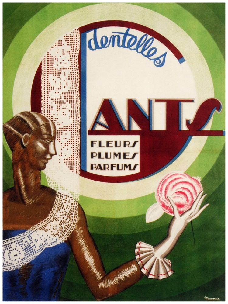 4379.Dentelles.gants.fluers.plumes.parfums.POSTER.decor Home house Office art