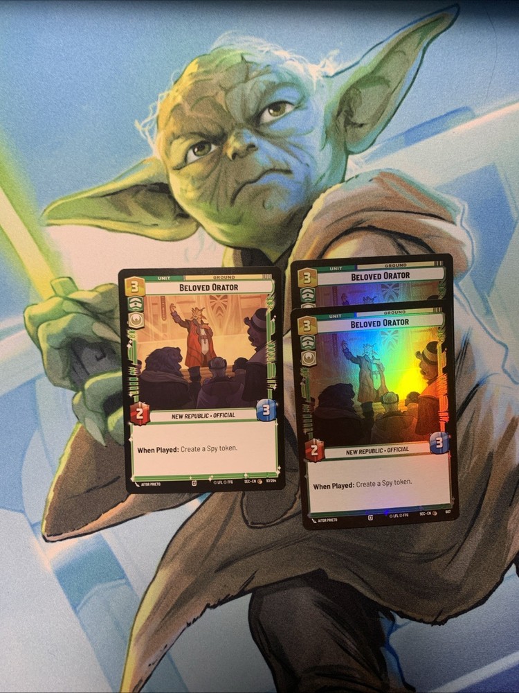 x3 Beloved Orator - Secrets of Power - Star Wars Unlimited NM