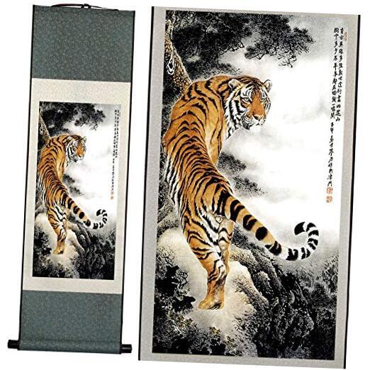 sweethome Asian Silk Scroll & Picture Scroll & Wall Scroll Calligraphy Hanging