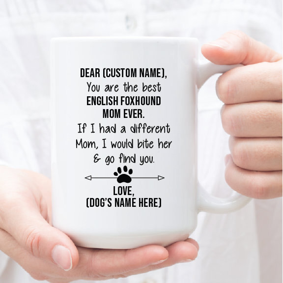 Personalized English Foxhound Gifts For English Foxhound Mom English Foxhound