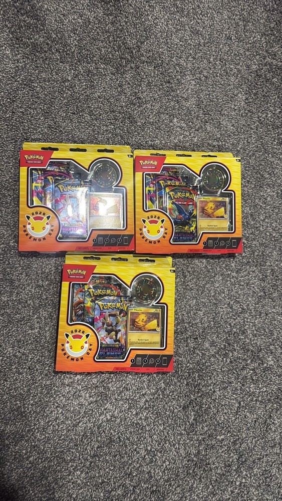 Pokemon Day TCG 2026 Collection Box - 30th Anniversary FACTORY SEALED - Lot of 3