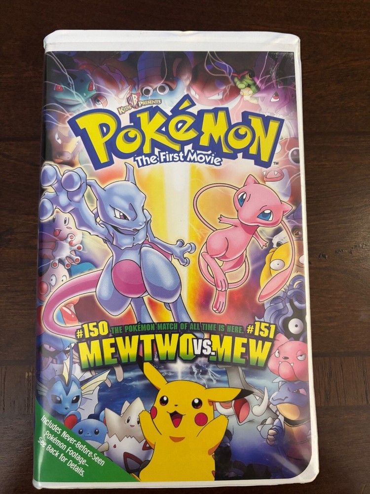 Pokemon The First Movie Mewtwo vs Mew VHS Pre-owned