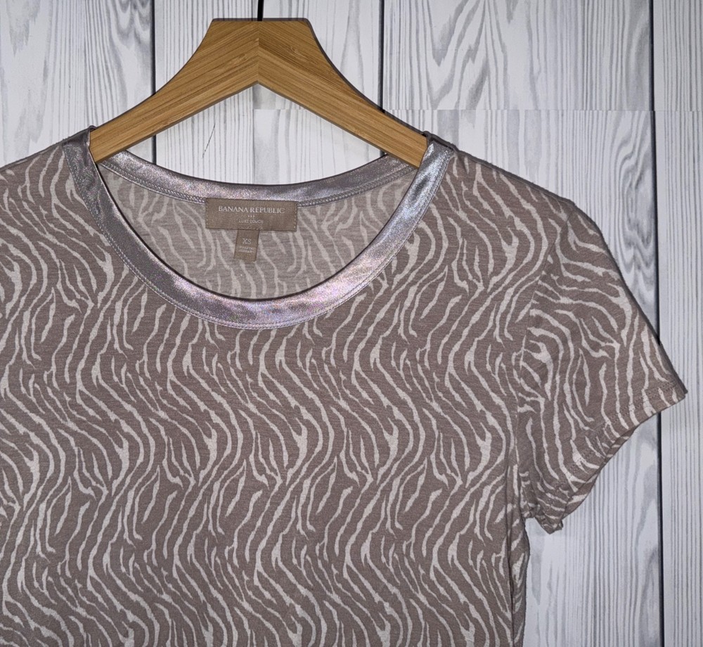 Banana Republic t shirt womens size extra small luxe touch short sleeve stretch