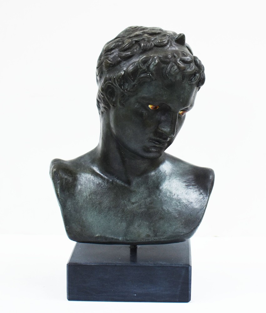 Ephebe of Marathon bust - Bronze color effect statue - Young boy