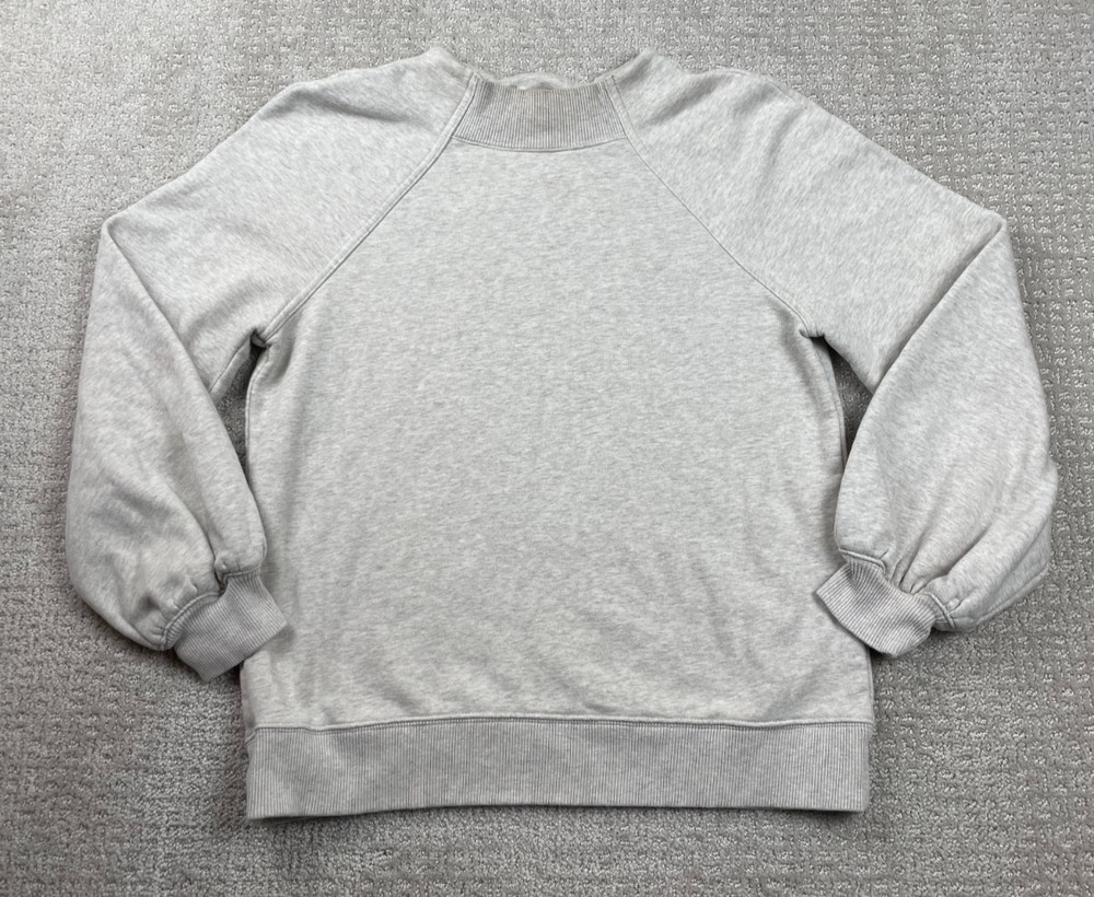 Banana Republic Sweatshirt Womens S Ivory Off White Crewneck Pullover Babydoll
