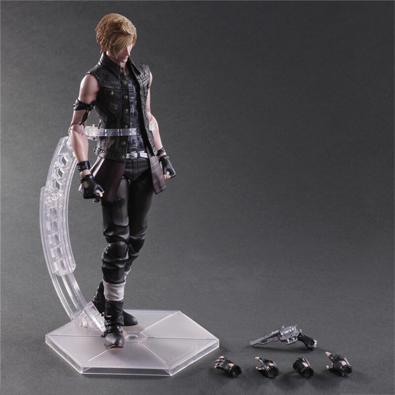Play Arts Final Fantasy15 Prompto Argentum Action Figure PVC Model Toy Gift 27cm