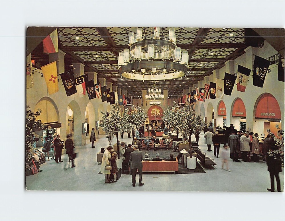 Postcard Lobby of Hotel Commodore New York City New York USA