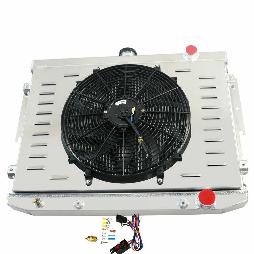 3-Row Radiator Shroud Fan For 1973-1978 76 Dodge Chrysler Plymouth Mopar 7.2L V8