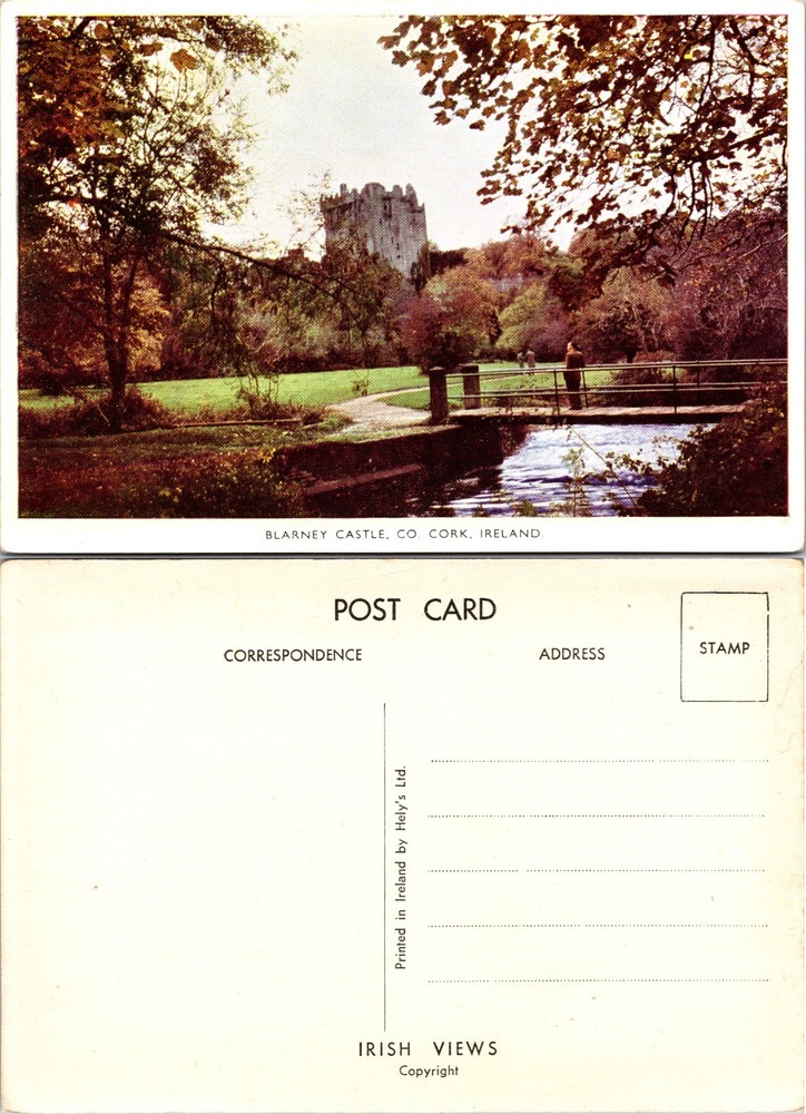 Continental Blarney Castle County Cork Ireland Postcard