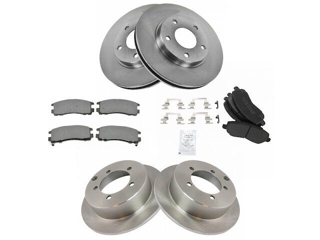 Front and Rear Brake Pad and Rotor Kit fits Sebring 2001-2005 3.0L V6 88BMZC