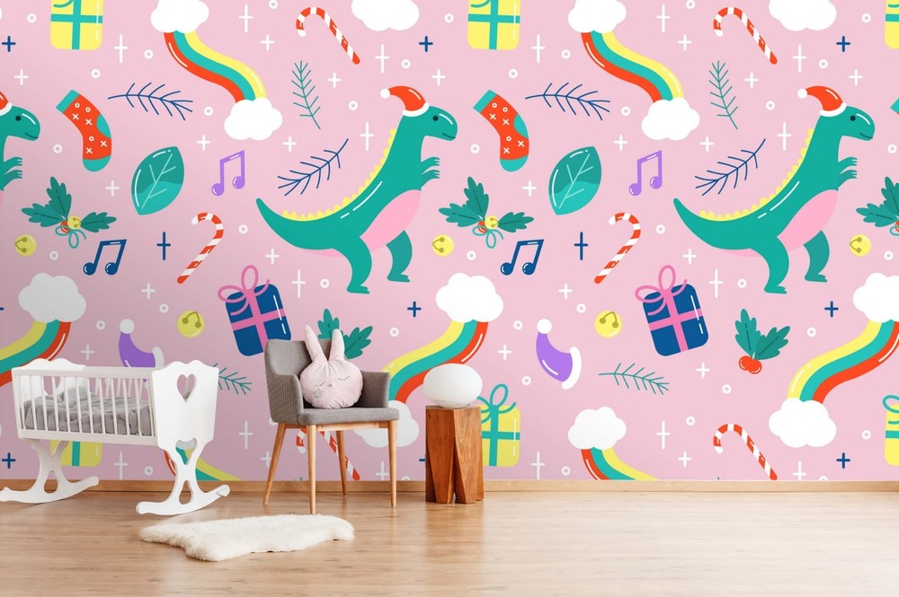3D Christmas Theme Pattern Wall Murals Wallpaper Murals Wall Sticker