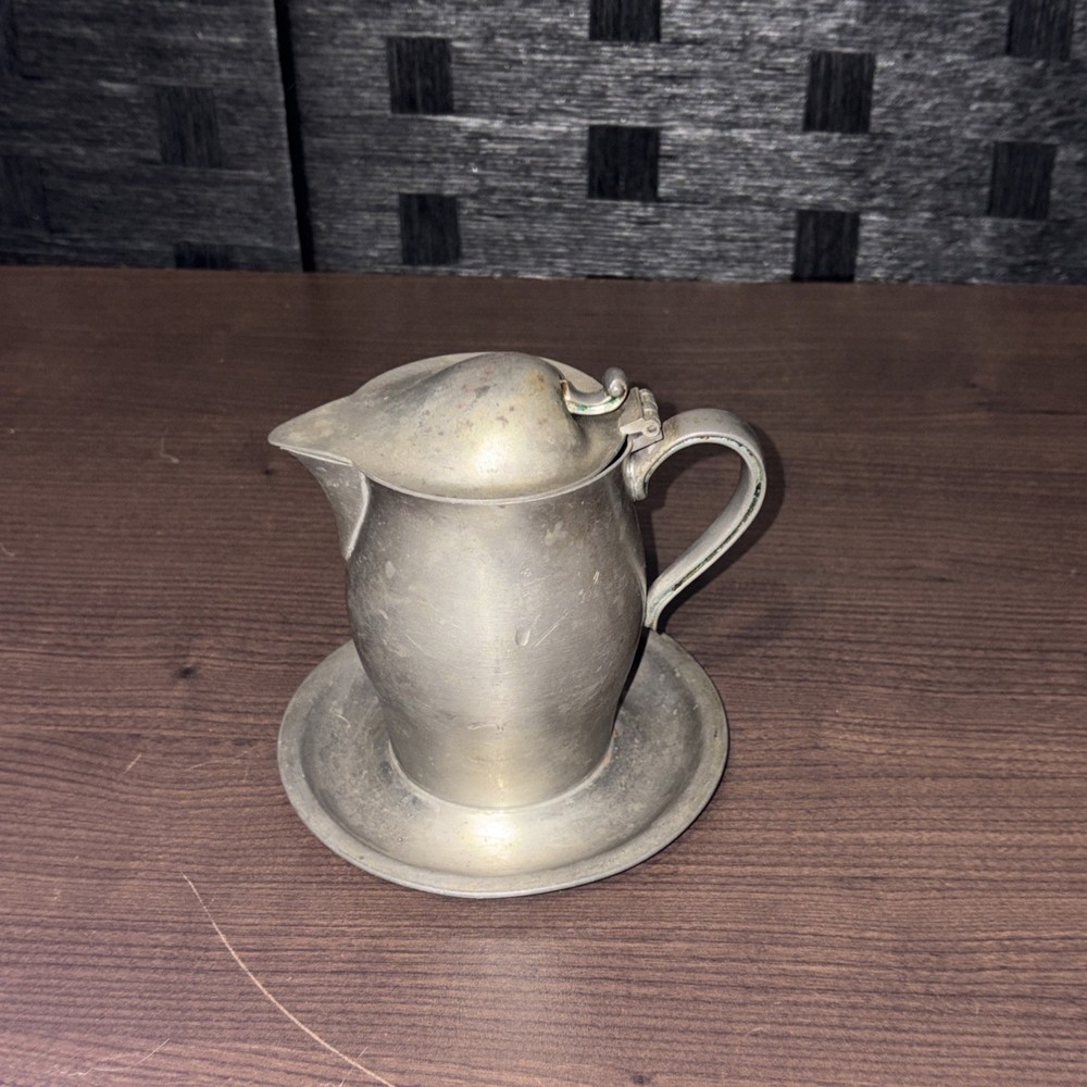 Vintage International Pewter 5 Creamer Pourer Pitcher