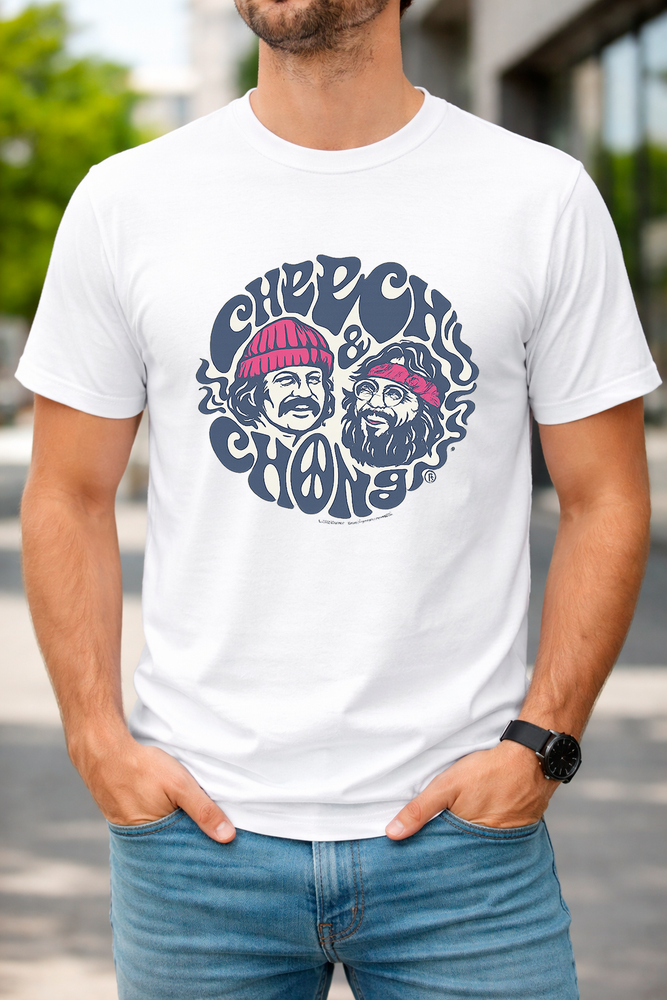 Cheech & Chong Vintage Style Graphic T-Shirt | Retro Stoner Comedy Tee | Unisex