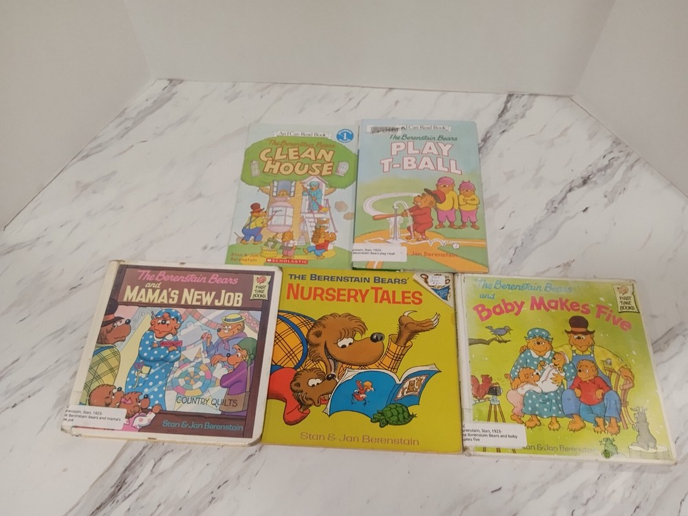 Berenstain Bears By Stan & Jan Berenstain 5 Book Lot: Clean House - Nursery Tale