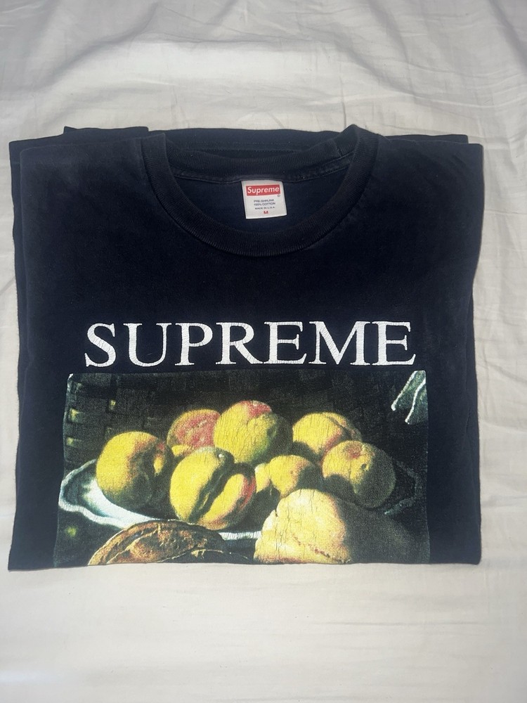 Supreme Still Life Tee Black FW18 Graphic Art T-Shirt Mens Medium