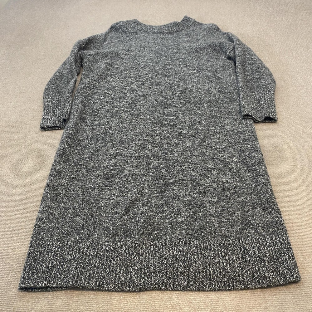 Nordstrom Sweater Dress Womens XL Gray Wool Blend Long Sleeve Knee Length Knit