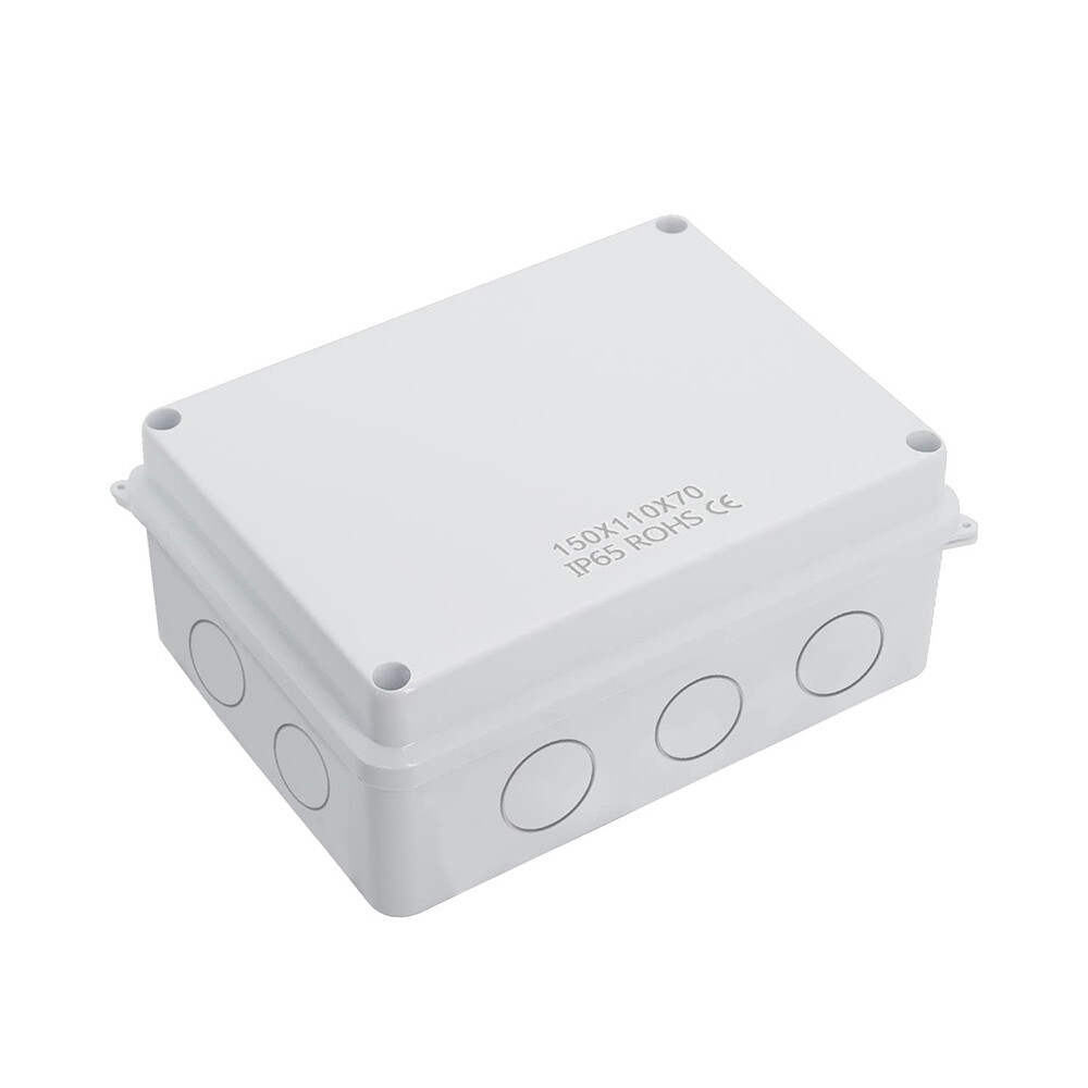 Waterproof Electrical Box ABS Project Enclosure Impact Resistant Reversed Holes-image