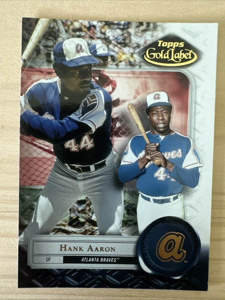 2022 Topps Gold Label Base Class 3 #69 Hank Aaron - Atlanta Braves
