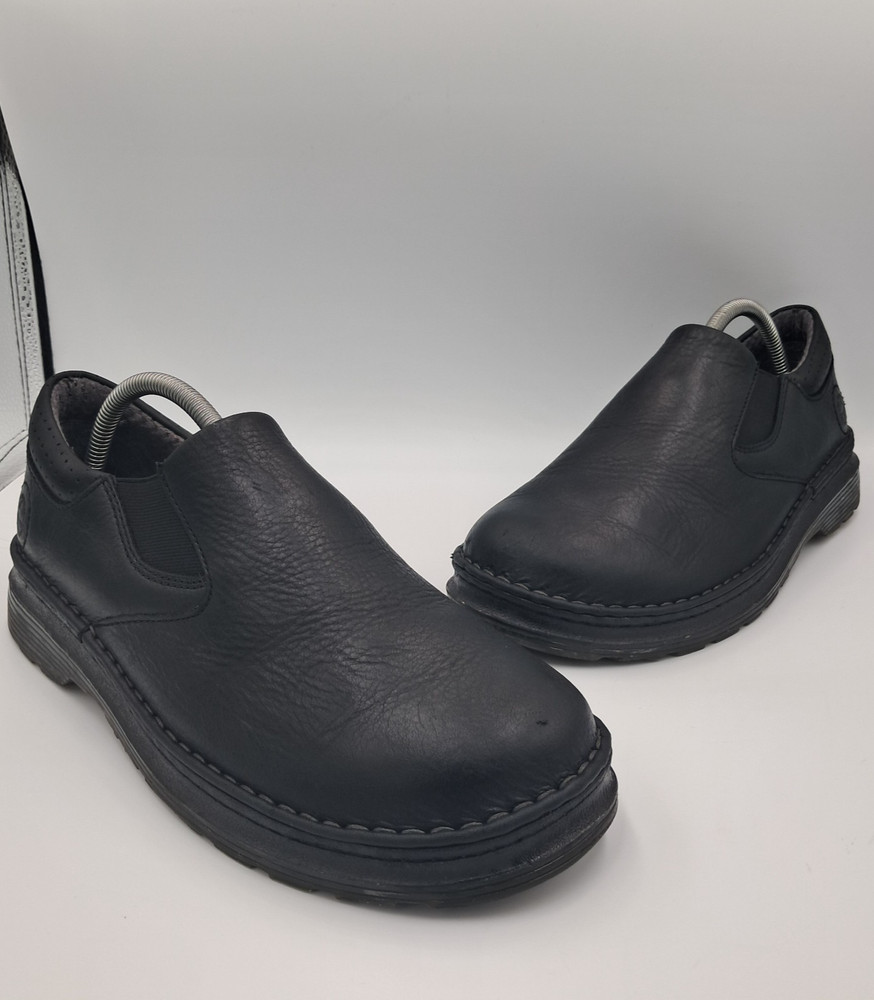 Size 10 - Dr Martens Orson Black Leather Slip On Loafers Shoes AW004 RETAIL $95