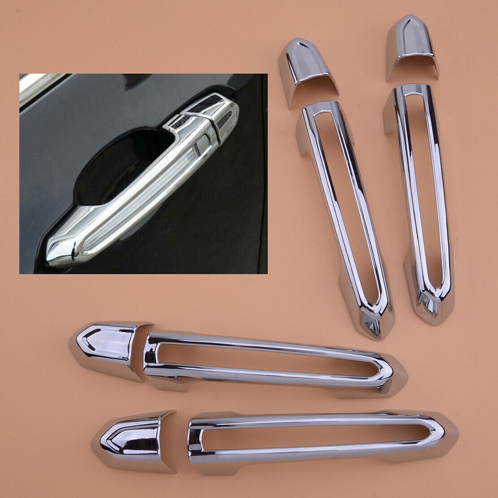 Chrome ABS Door Handle Cover Trim Compatible with Cadillac ATS XTS CT6 XT4 XT5 XT6 Models 2013 and Up