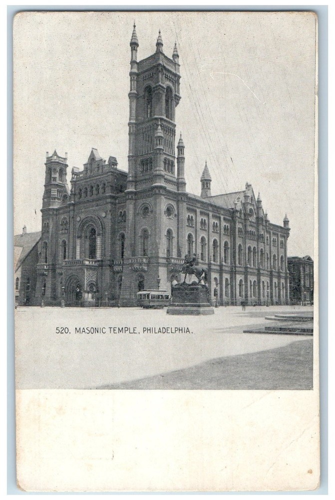 c1905s Masonic Temple Philadelphia Pennsylvania PA Unposted Vintage Postcard