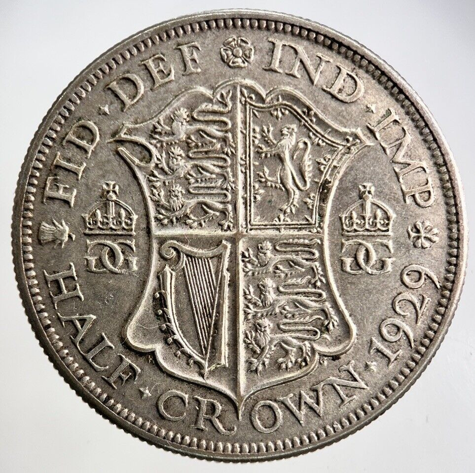 1929 George V Half-Crown Silver Coin | Very High Grade
