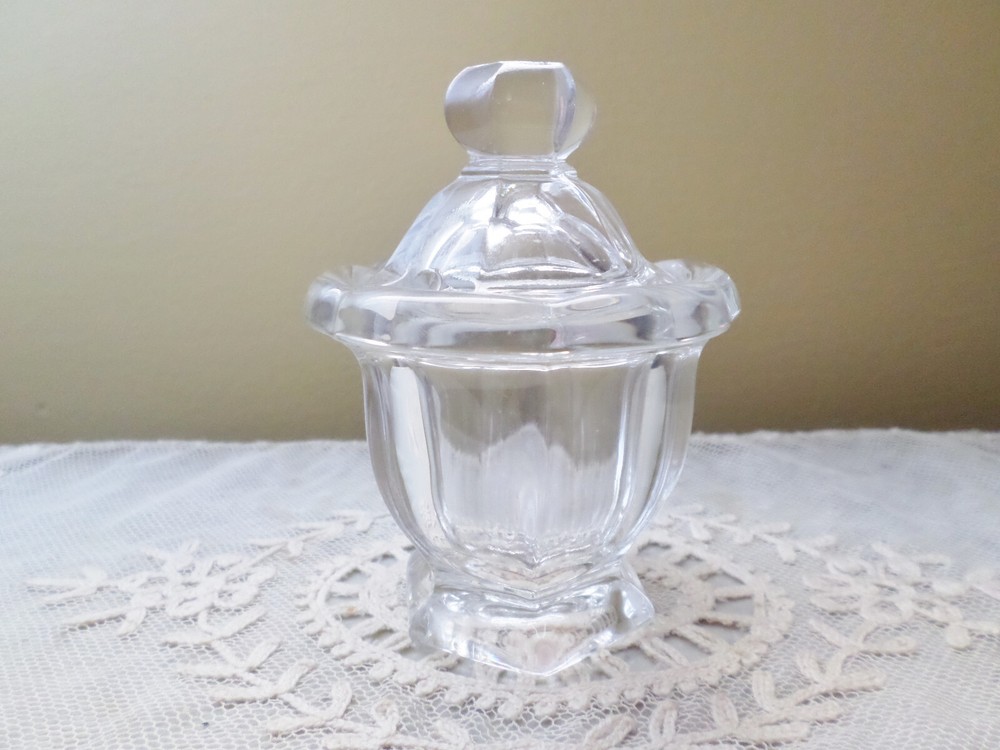 Baccarat Crystal Bretagne Lidded Mustard Pot/Jam Jar 4 1/2