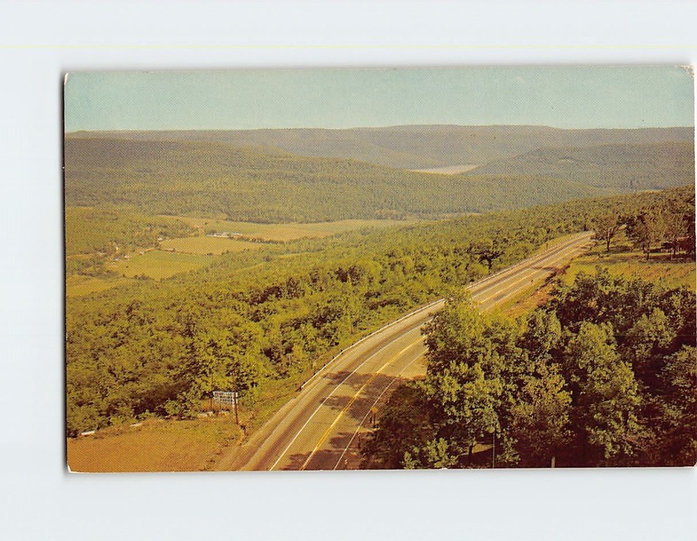 Postcard Panoramic View From the Top of Boston Mountains Arkansas USA