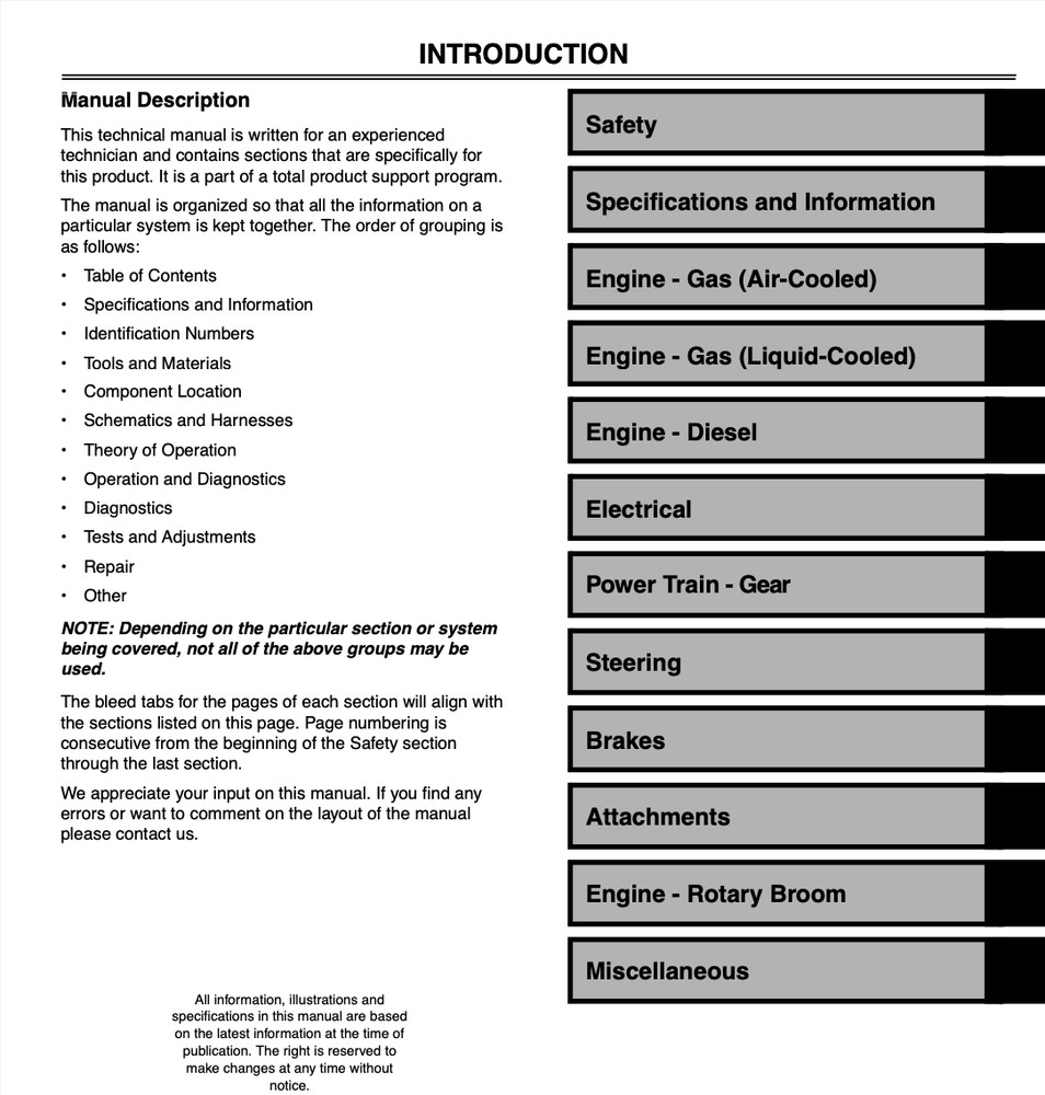 John Deere Gator 4X2 4X6 service manual
