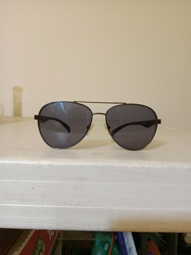 Kenneth Cole Reaction Sunglasses Men Aviator KC1318 Black 08A Used SCRATCHED