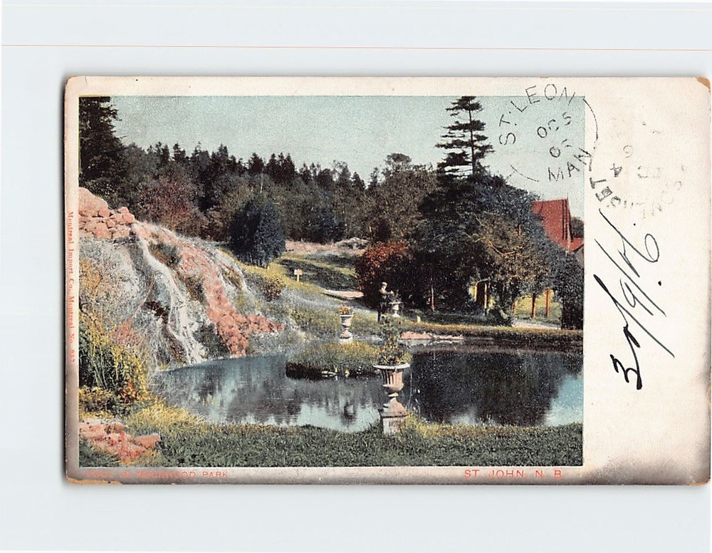 Postcard Rockwood Park St. John Canada