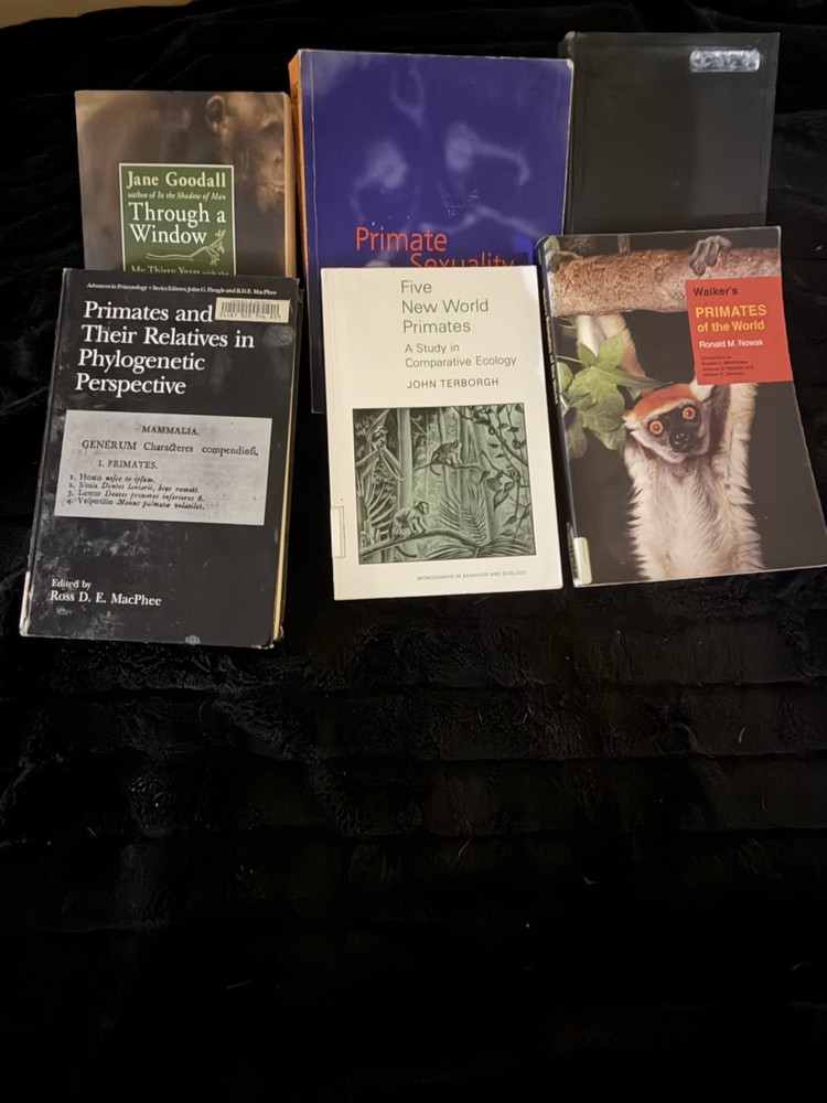 6 Book Primatology Lot, Various Authors
