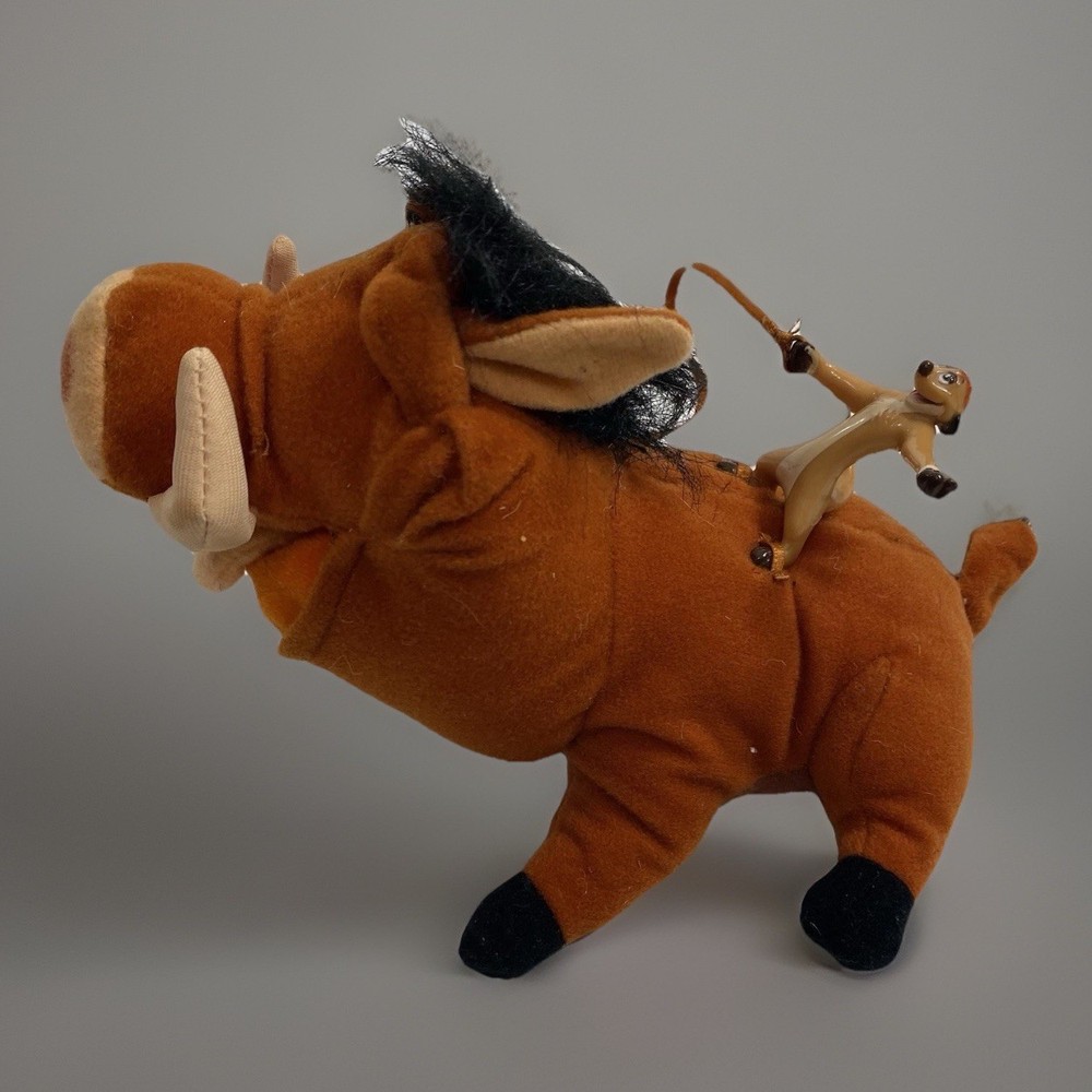 Disney Hasbro Pumbaa With Timon The Lion King Plush Vintage 2002