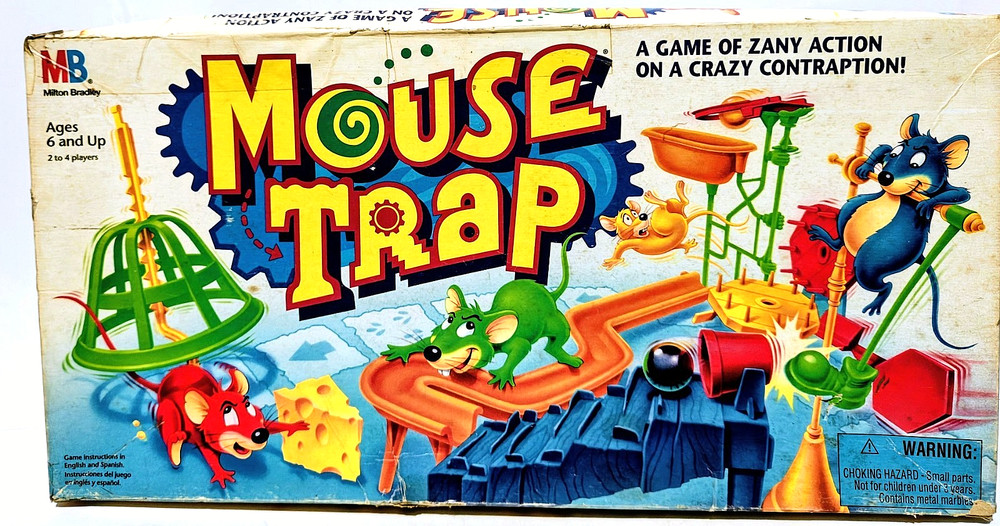 Mouse Trap - Milton Bradley - Action Board Game - Complete - Vintage 1999