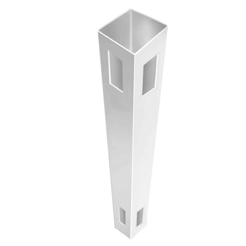 5x5x7 ft White Vinyl Routed Fence Corner Post 73014886