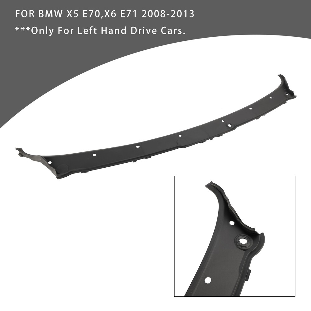 Windshield Wiper Cowl Grille Panel Cover 51717151969 For BMW X5 E70 2008-2013