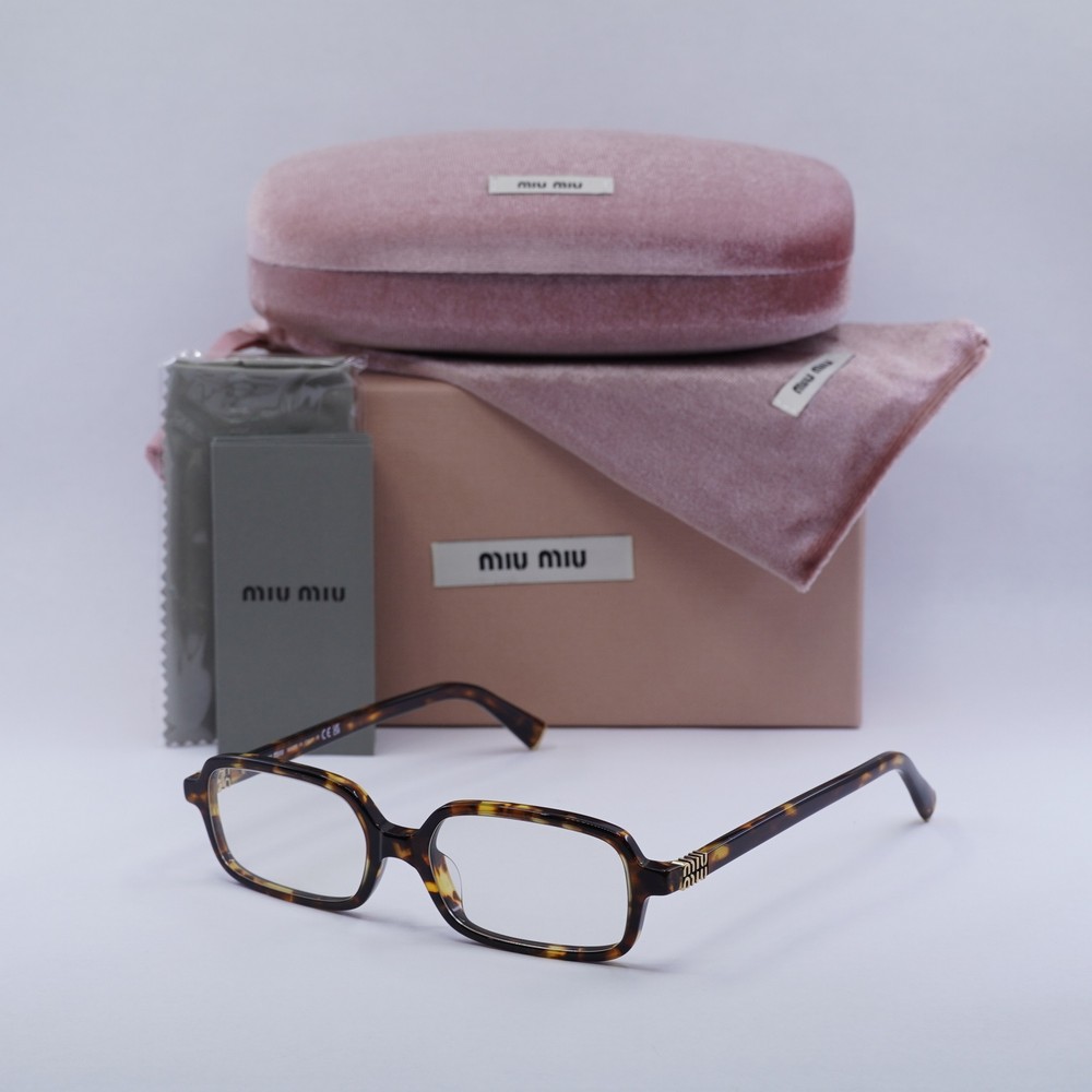 MIU MIU MU11ZS Havana Honey Blue Light Block Sunglasses 51-16-140