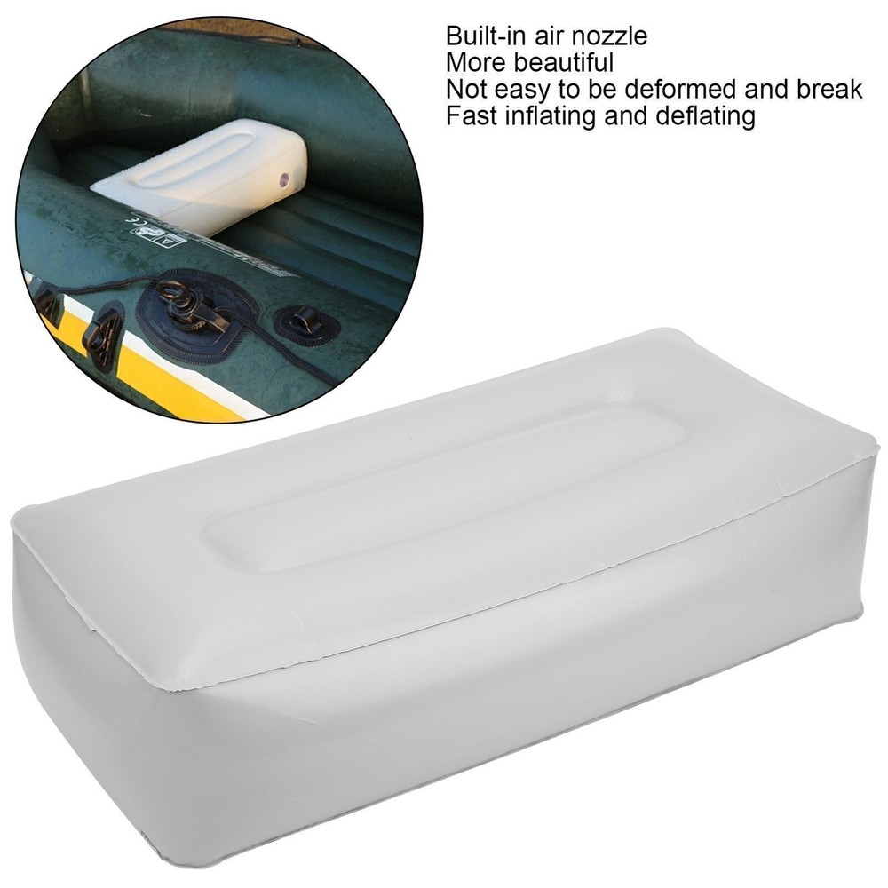 Inflatable Kayak Seat Cushion - Soft PVC Moisture-Proof Fishing Boat Accessory  