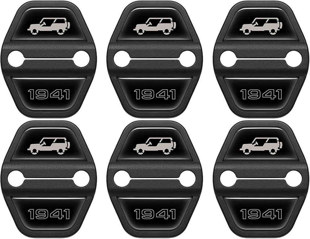 6PCS Door Lock Cover for Jeep Wrangler JL JLU 2018-2025 4XE