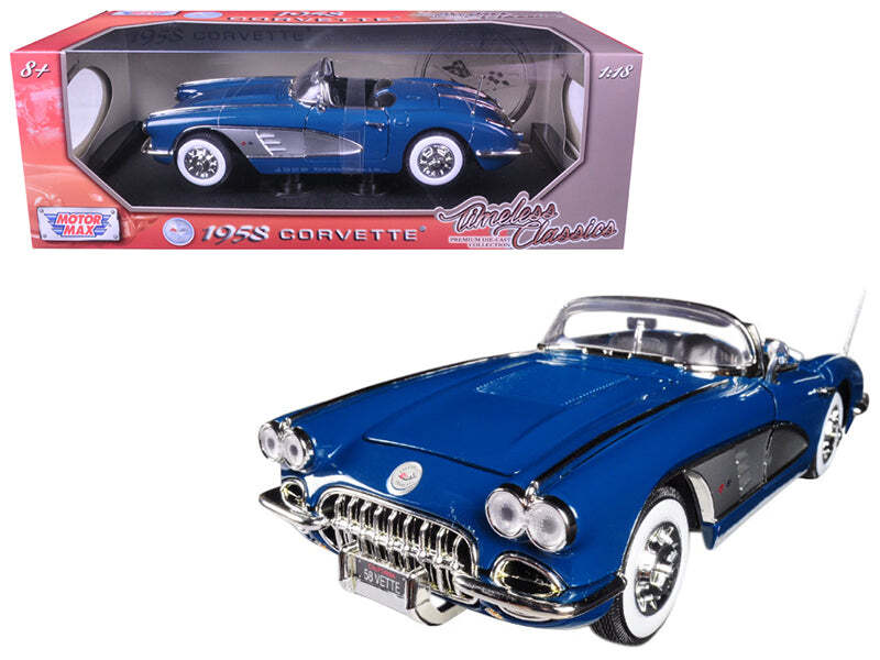 1958 Chevrolet Corvette Turquoise Timeless Classics 1/18 Diecast Model Car
