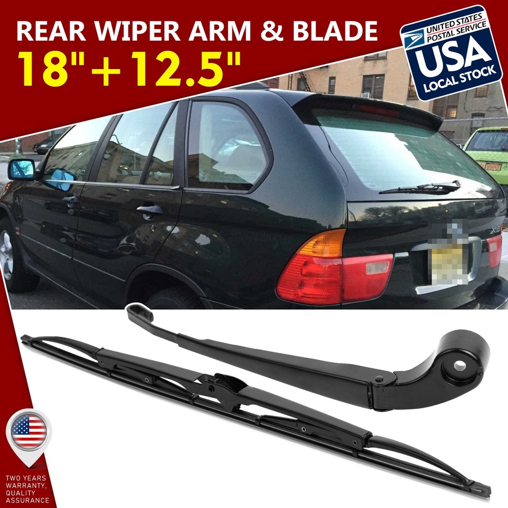 1 Set Waterproof/Durable 18''+12.5'' Rear Windshield Wiper Blade All Season Set
