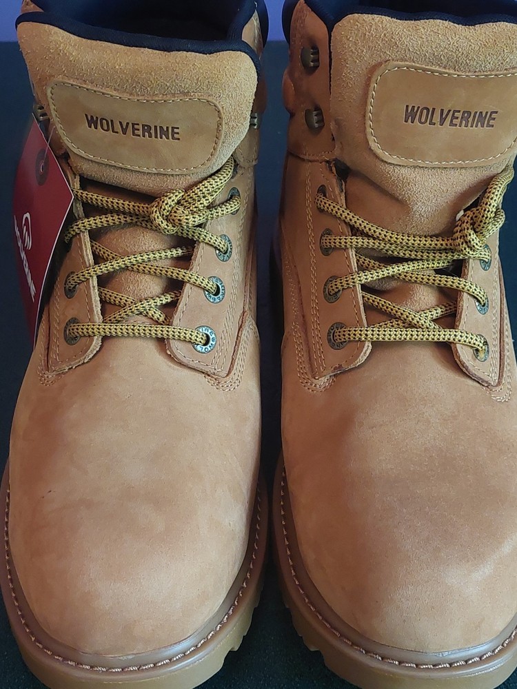 Men Wolverine Floorhand Waterproof Work Boot W10642 Wheat NWT 100% Original