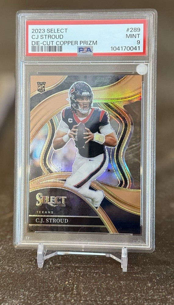 2023 Panini Select - Club Level C.J. Stroud #289 Copper Prizm Die-Cut /299 (RC)