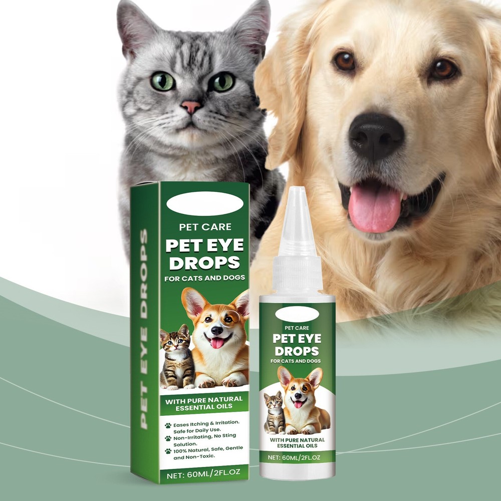 Pet Eye Drops Dog Tear Stains Removal Drops Pet Eye Drops Cat Eye Cleaning Drops