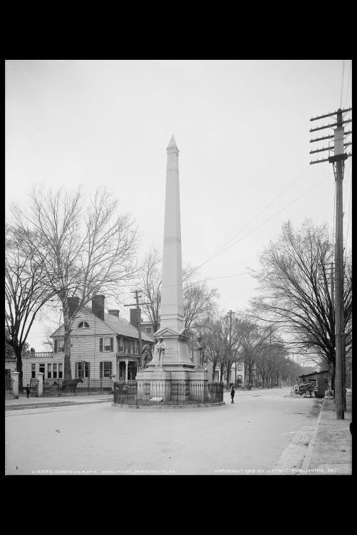 Confederate Monument,obelisks,memorials,Portsmouth,VA,Detroit Publishing,c1905