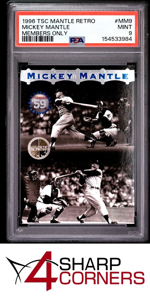 1996 Stadium Club Mickey Mantle Retro Members Only #Mm9 Hof Pop 2 Psa 9Expert eBay listing since 2003:Consign your best today!