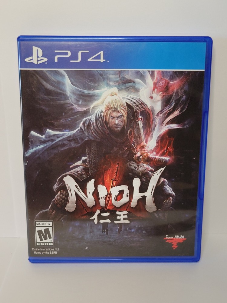 Nioh (Sony PlayStation 4 PS4, 2017) Disc & Case - Tested - Free Shipping