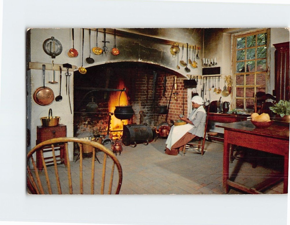 Postcard Governor's Palace Kitchen Williamsburg Virginia USA