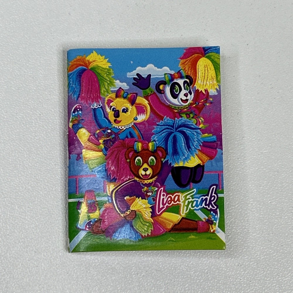 VTG 2” Lisa Frank Cheerleader Bears Diary Journal 90’s